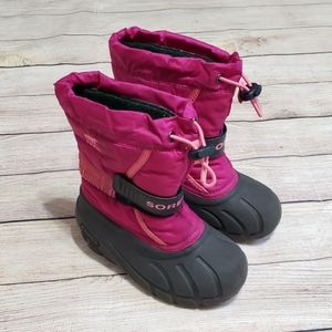 Sorel lined pink winter boots